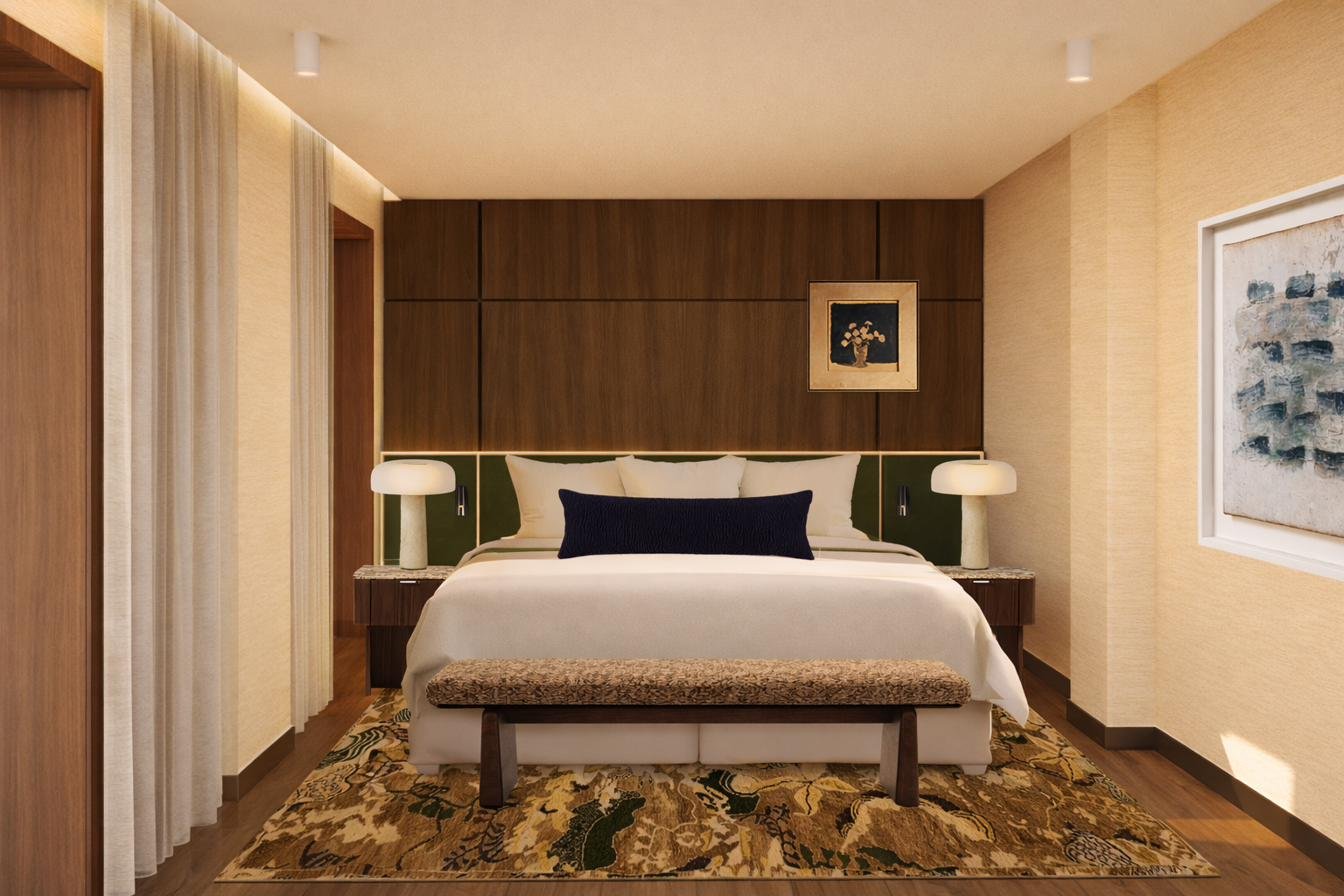 Dormitorio principal de la Suite