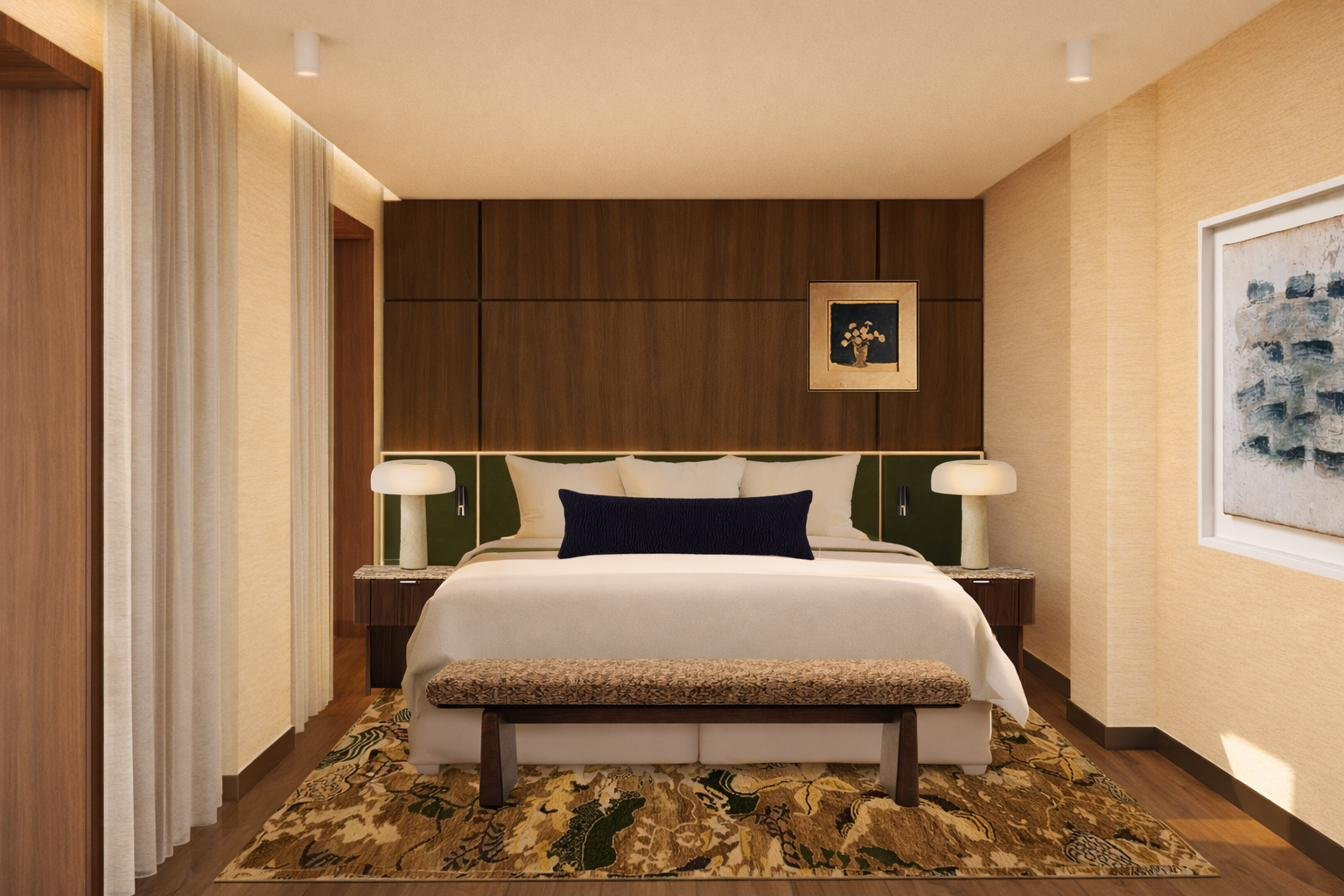 Dormitorio principal de la Suite